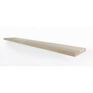 Zwevende wandplank eiken recht 100 x 30 cm - 25 mm