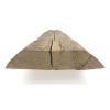 Halfronde Barnwood balk 100 x 24 cm