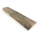 Halfronde Barnwood balk 100 x 24 cm