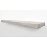 Zwevende wandplank eiken recht natuurlijk wit 50 x 15 cm