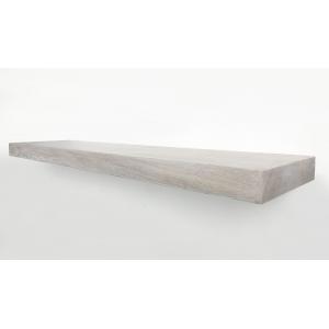 Zwevende wandplank eiken recht natuurlijk wit 60 x 15 cm