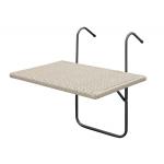 Balkontafel - Metaal Wicker - Antraciet Wicker 60  cm