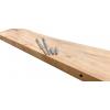 Zwevende wandplank acacia boomstam 100 x 20 cm