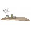 Zwevende wandplank acacia boomstam 100 x 20 cm