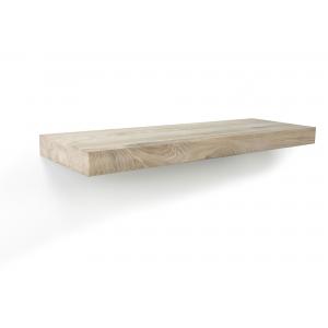 Zwevende wandplank eiken recht 170 x 20 cm