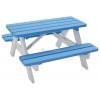 Kinderpicknicktafel Mickey blauw/wit