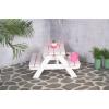 Kinderpicknicktafel Minnie roze/wit