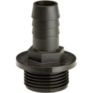 PP slangpilaar met buitendraad 1/2" - slangaansluiting 19 mm