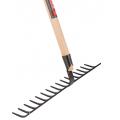 Tuinhark gesmeed staal 40 cm met houten steel 160 cm