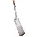 Draineerspade 13 cm met opstap en houten steel 76 cm