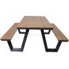 Picknicktafel Arezzo aluminium rechthoekig