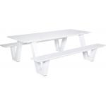 Picknicktafel Breeze aluminium wit