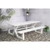 Picknicktafel Family aluminium wit