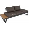 Arezzo 2-in-1 loungebank/ligbed aluminium